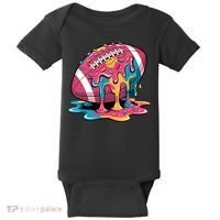 Football Drip For Lineman WR QB RB Ice Cream Sprinkles Baby Bodysuit thumb 0