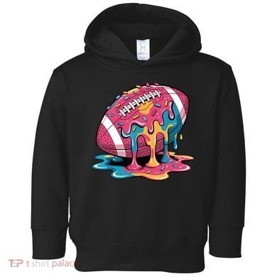 Football Drip For Lineman WR QB RB Ice Cream Sprinkles Toddler Hoodie