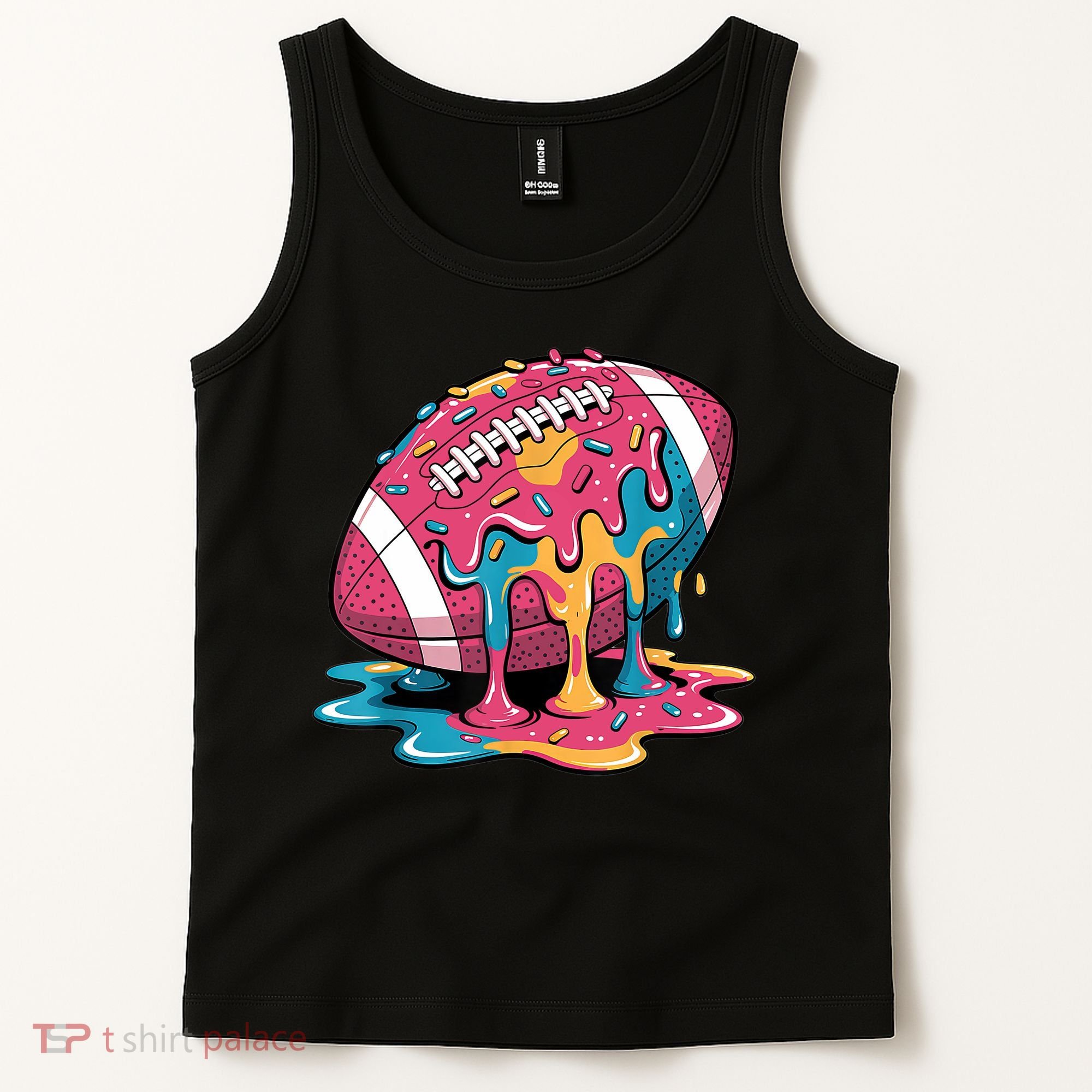 Football Drip For Lineman WR QB RB Ice Cream Sprinkles Tank Top