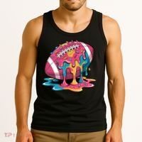 Football Drip For Lineman WR QB RB Ice Cream Sprinkles Tank Top thumb 3