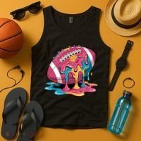 Football Drip For Lineman WR QB RB Ice Cream Sprinkles Tank Top thumb 4