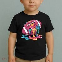 Football Drip For Lineman WR QB RB Ice Cream Sprinkles Toddler T-Shirt thumb 2