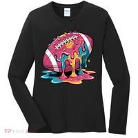 Football Drip For Lineman WR QB RB Ice Cream Sprinkles Women's Long Sleeve Shirt thumb 0