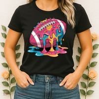 Football Drip For Lineman WR QB RB Ice Cream Sprinkles Women's T-Shirt thumb 2
