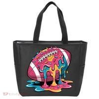 Football Drip For Lineman WR QB RB Ice Cream Sprinkles Tote Bag thumb 0