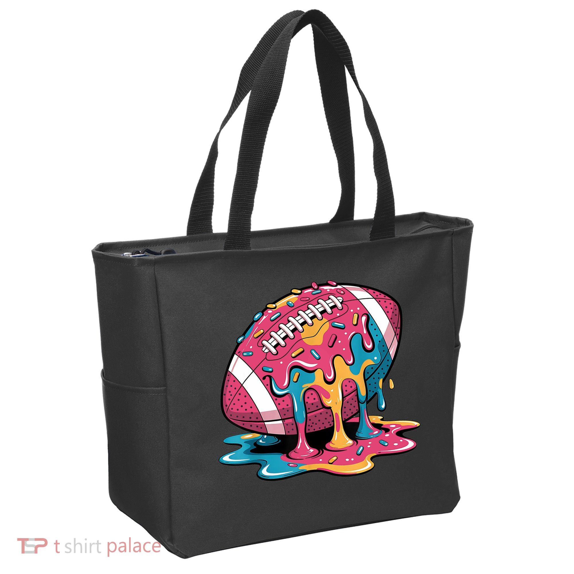 Football Drip For Lineman WR QB RB Ice Cream Sprinkles Tote Bag