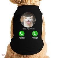 Freaky Department Funny Cat Meme Doggie Tank thumb 0