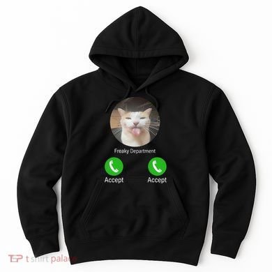 Freaky Department Funny Cat Meme Hoodie