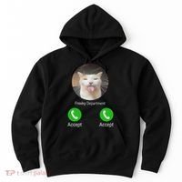 Freaky Department Funny Cat Meme Hoodie thumb 0