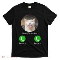 Freaky Department Funny Cat Meme T-Shirt thumb 0