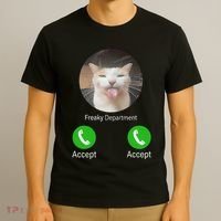 Freaky Department Funny Cat Meme T-Shirt thumb 3