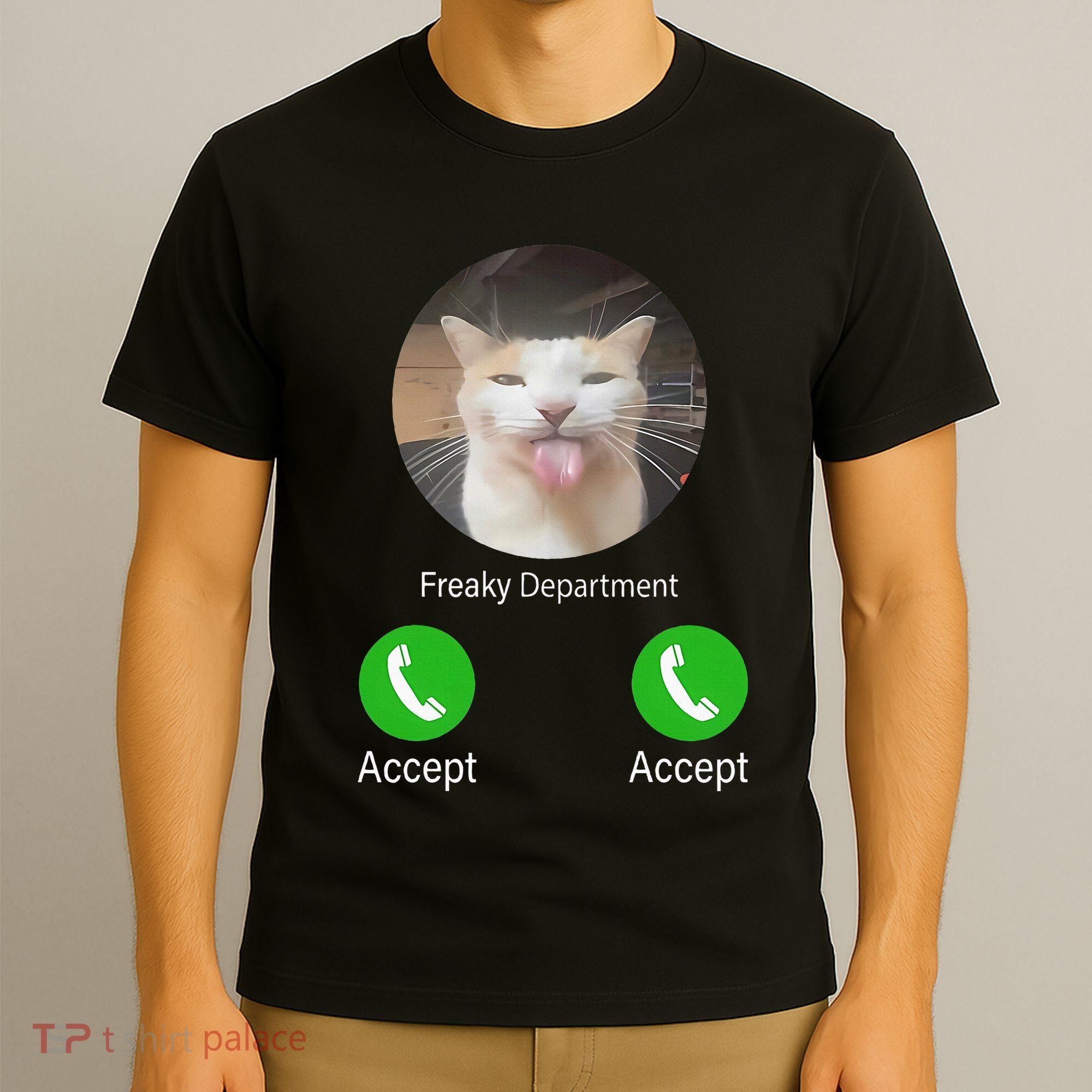 Freaky Department Funny Cat Meme T-Shirt