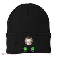Freaky Department Funny Cat Meme Beanie thumb 0
