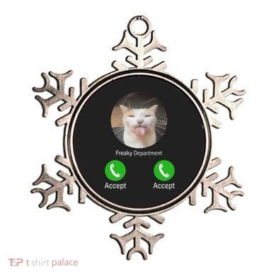 Freaky Department Funny Cat Meme Ornament