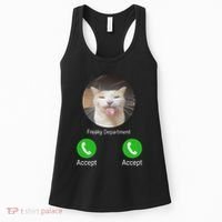 Freaky Department Funny Cat Meme Women's Tank Top thumb 0