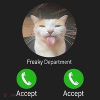 Freaky Department Funny Cat Meme Hat thumb 2