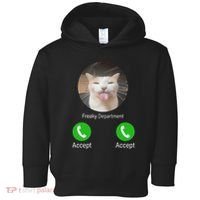 Freaky Department Funny Cat Meme Toddler Hoodie thumb 0