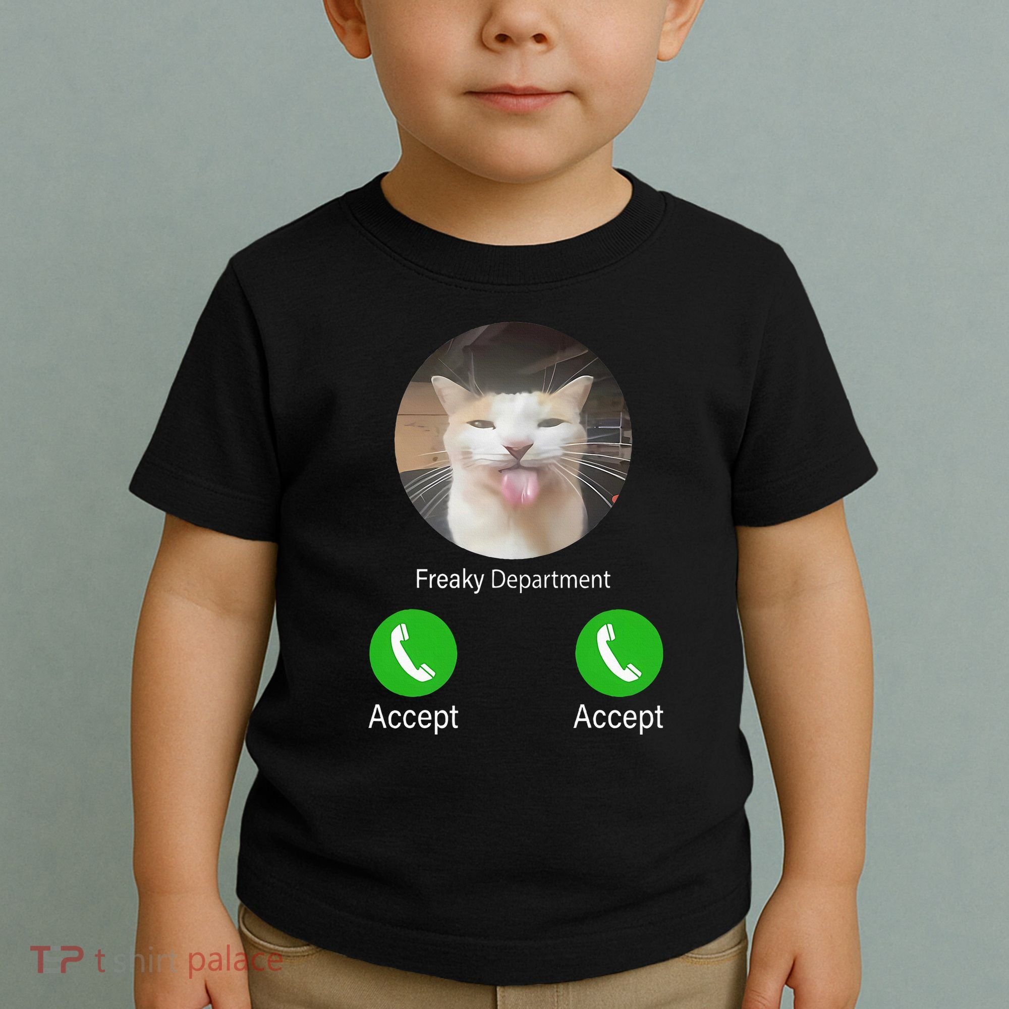 Freaky Department Funny Cat Meme Toddler T-Shirt