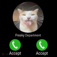 Freaky Department Funny Cat Meme Kids Sweatshirt thumb 2