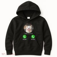 Freaky Department Funny Cat Meme Kids Hoodie thumb 0