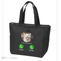 Freaky Department Funny Cat Meme Tote Bag thumb 3