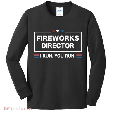 Fireworks Director Kids Long Sleeve Shirt