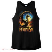 Feminism Dragon Fantasy Ladies PosiCharge Tri-Blend Wicking Tank thumb 0