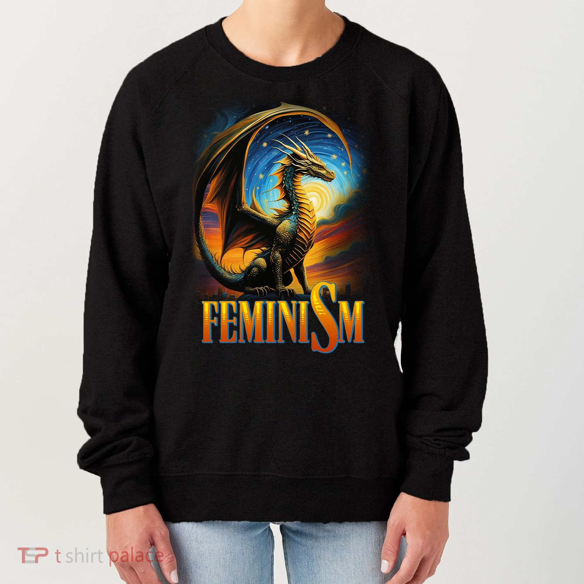 Feminism Dragon Fantasy Women's Sweatshirt