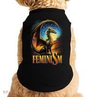 Feminism Dragon Fantasy Doggie Tank thumb 0