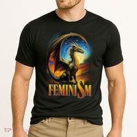 Feminism Dragon Fantasy Cooling Performance Crew T-Shirt thumb 2