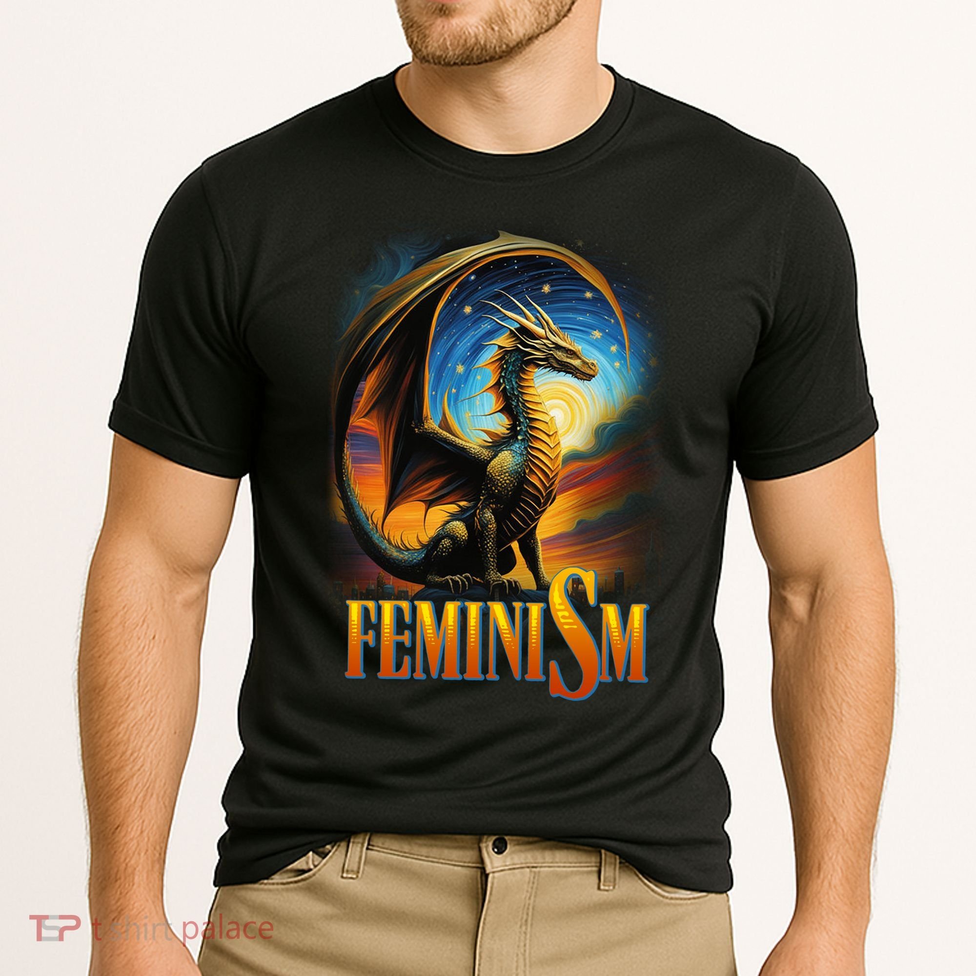 Feminism Dragon Fantasy Cooling Performance Crew T-Shirt