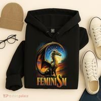 Feminism Dragon Fantasy Hoodie thumb 4