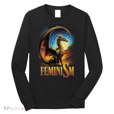 Feminism Dragon Fantasy Long Sleeve Shirt