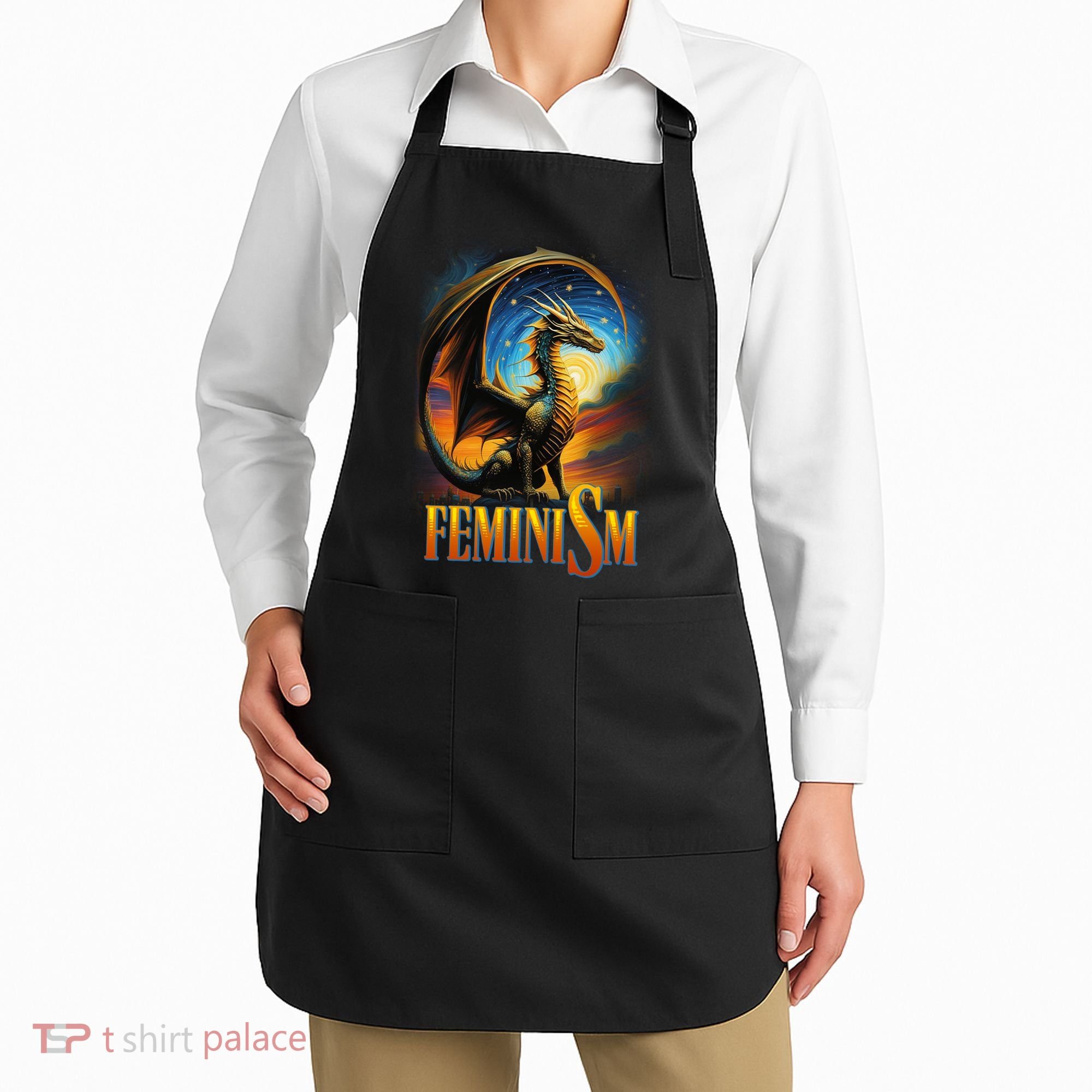 Feminism Dragon Fantasy Apron