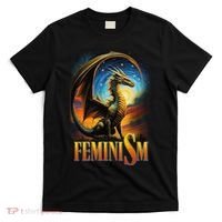 Feminism Dragon Fantasy T-Shirt thumb 0