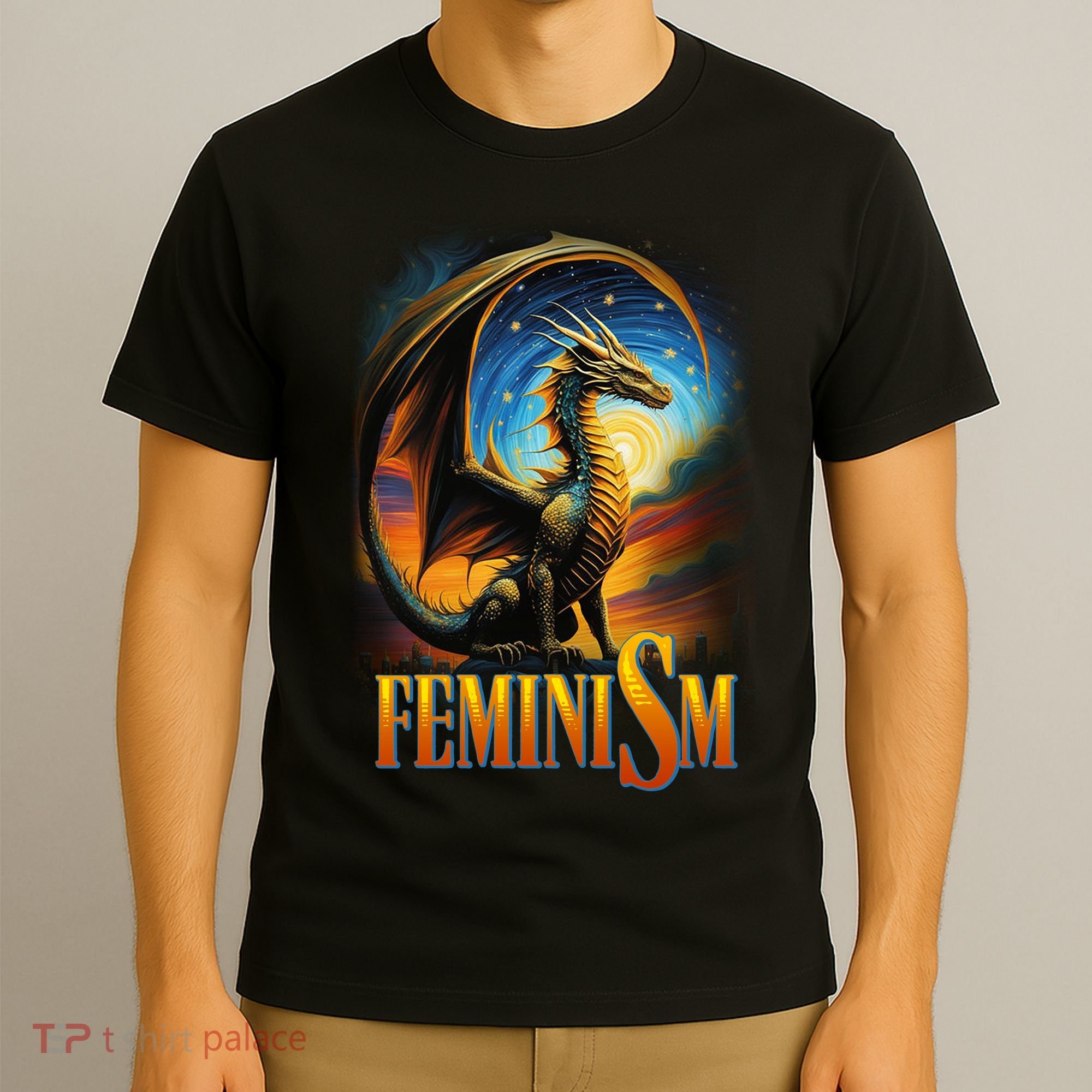 Feminism Dragon Fantasy T-Shirt