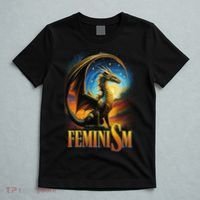 Feminism Dragon Fantasy T-Shirt thumb 5