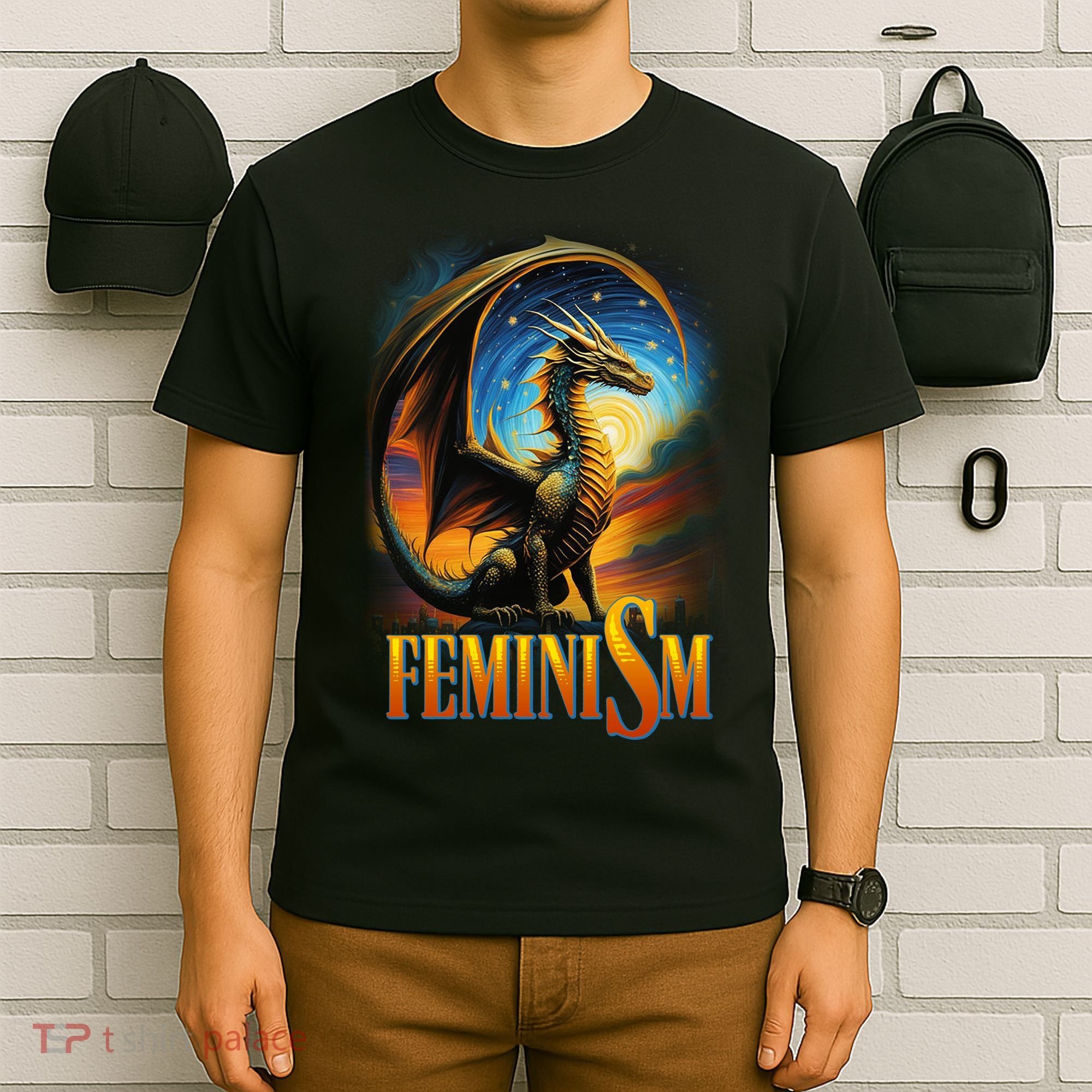 Feminism Dragon Fantasy T-Shirt
