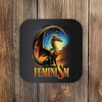 Feminism Dragon Fantasy Coaster thumb 0