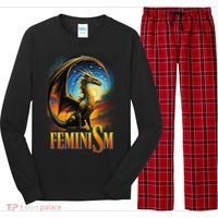 Feminism Dragon Fantasy Long Sleeve Pajama Set thumb 0