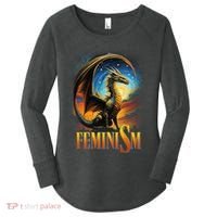 Feminism Dragon Fantasy Women's Perfect Tri Tunic Long Sleeve Shirt thumb 0