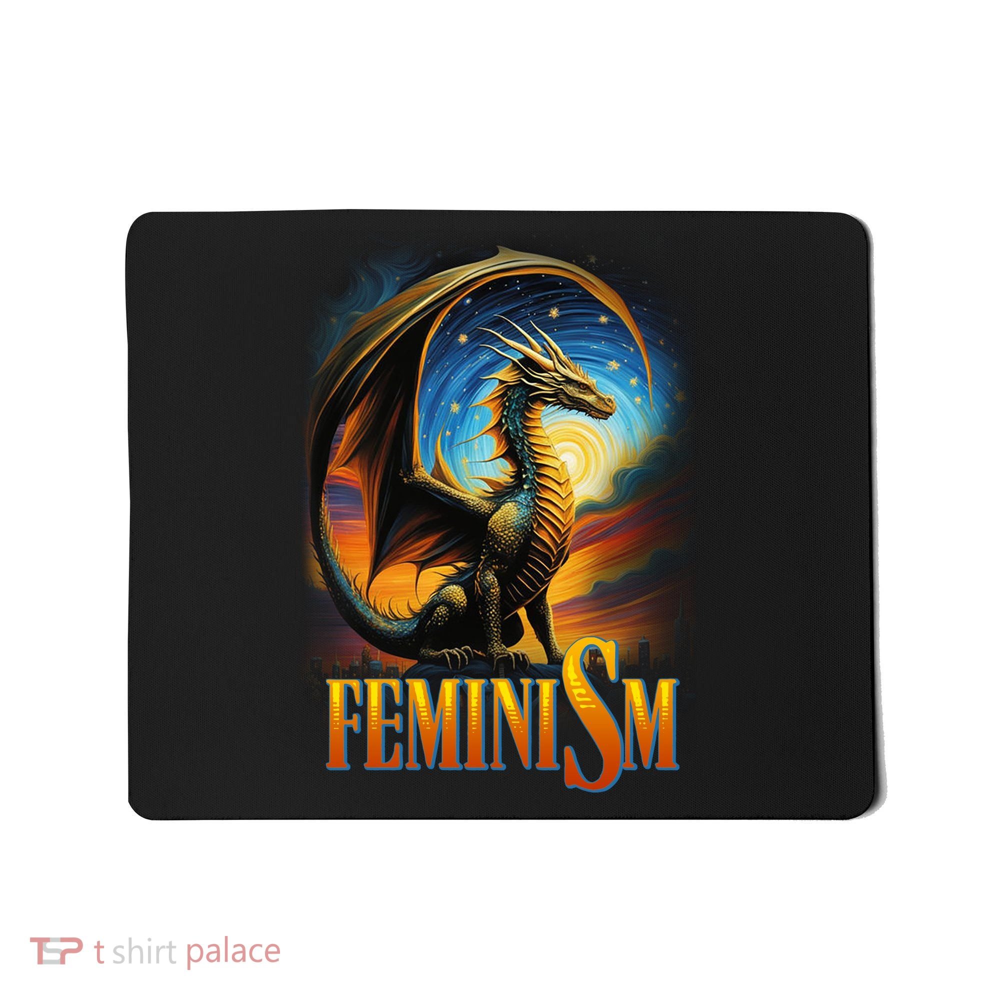 Feminism Dragon Fantasy Mousepad