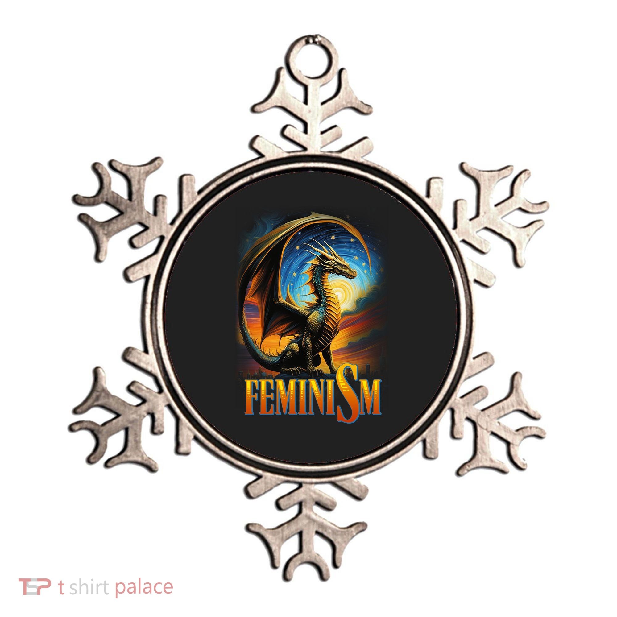 Feminism Dragon Fantasy Ornament