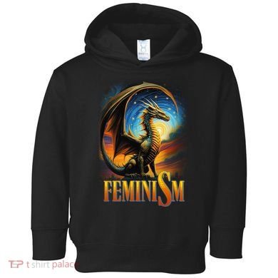 Feminism Dragon Fantasy Toddler Hoodie