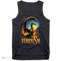 Feminism Dragon Fantasy Tank Top thumb 0