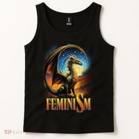 Feminism Dragon Fantasy Tank Top thumb 2