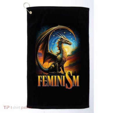 Feminism Dragon Fantasy Golf Towel