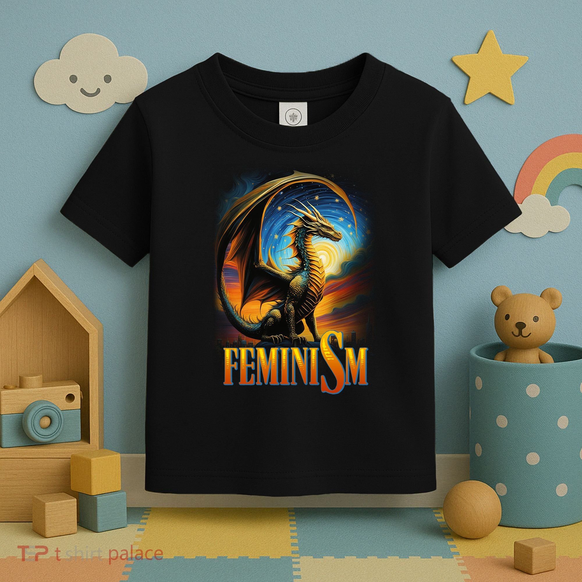 Feminism Dragon Fantasy Toddler T-Shirt