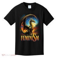 Feminism Dragon Fantasy Kids T-Shirt thumb 0