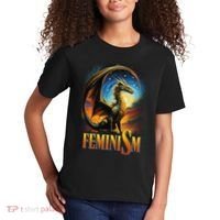 Feminism Dragon Fantasy Kids T-Shirt thumb 2